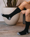 Anti-Zweet-Sokken-zilversokken-lifestyle color__zwart - lang